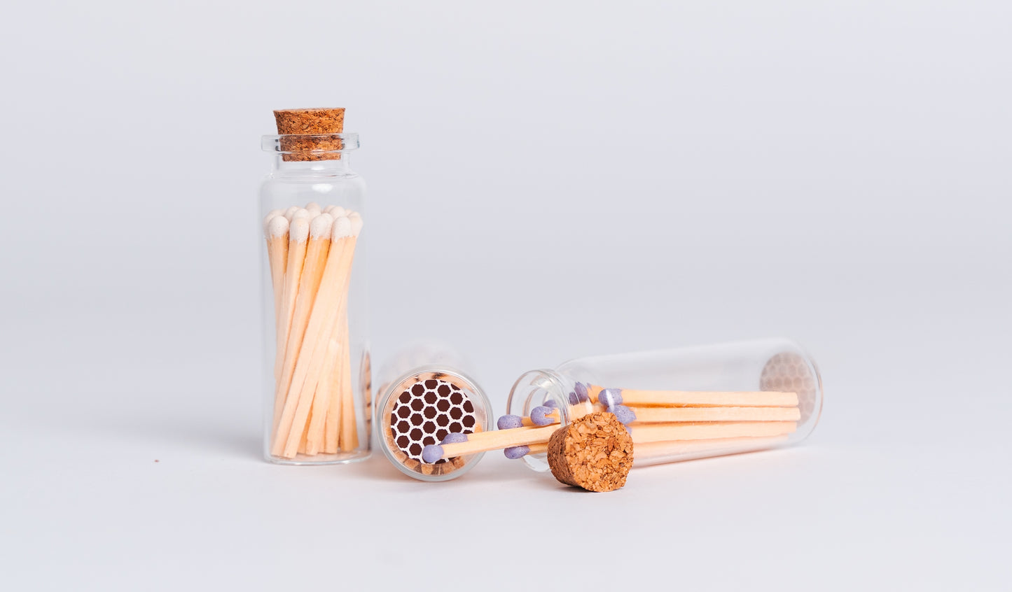 Matches - 20 Wooden Matches in Glass Jar