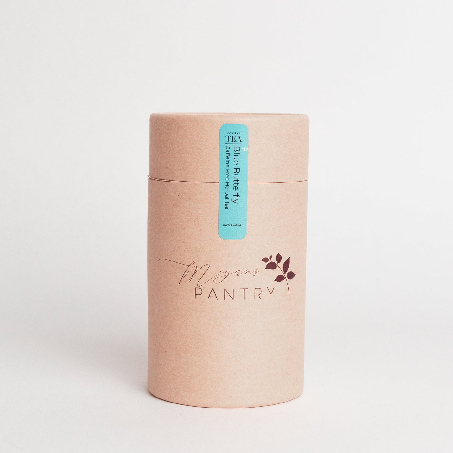 Megan’s Pantry Blue Butterfly Herbal Tea – a caffeine-free blend of butterfly pea flower, lemon balm, lavender, and coconut that brews a vibrant blue cup