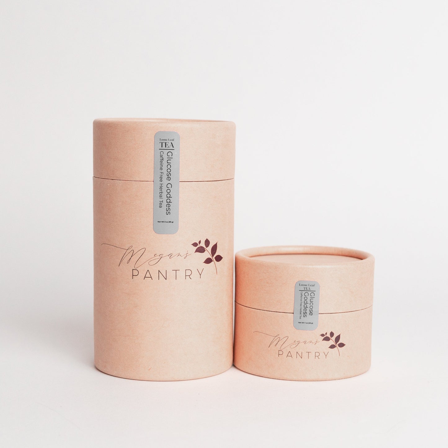 Megan’s Pantry Glucose Goddess Herbal Tea – a caffeine-free blend of raspberry leaf, cinnamon, lemon balm, and fenugreek for natural balance and comfort.