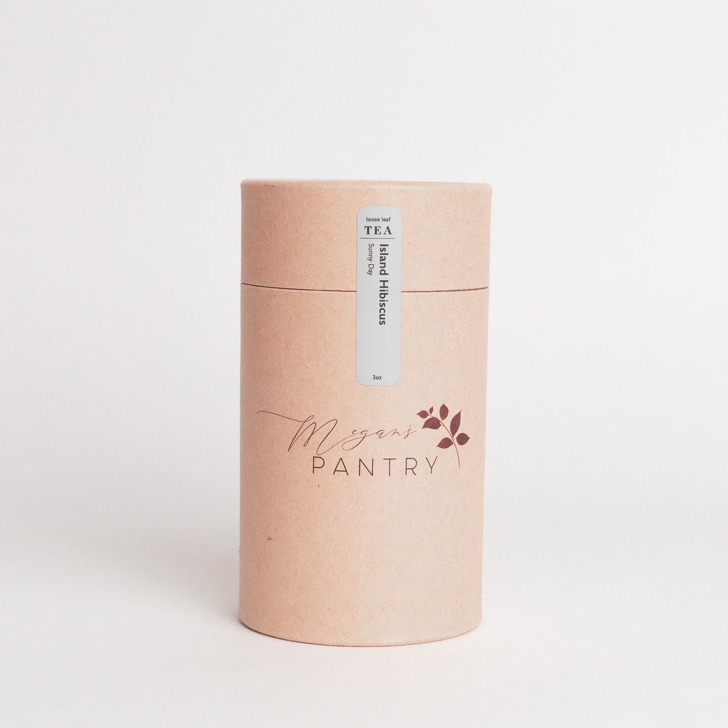 Megan’s Pantry Island Hibiscus Herbal Tea – a bright, tropical blend of hibiscus, lemon, and elderflower for a fruity, caffeine-free refreshment