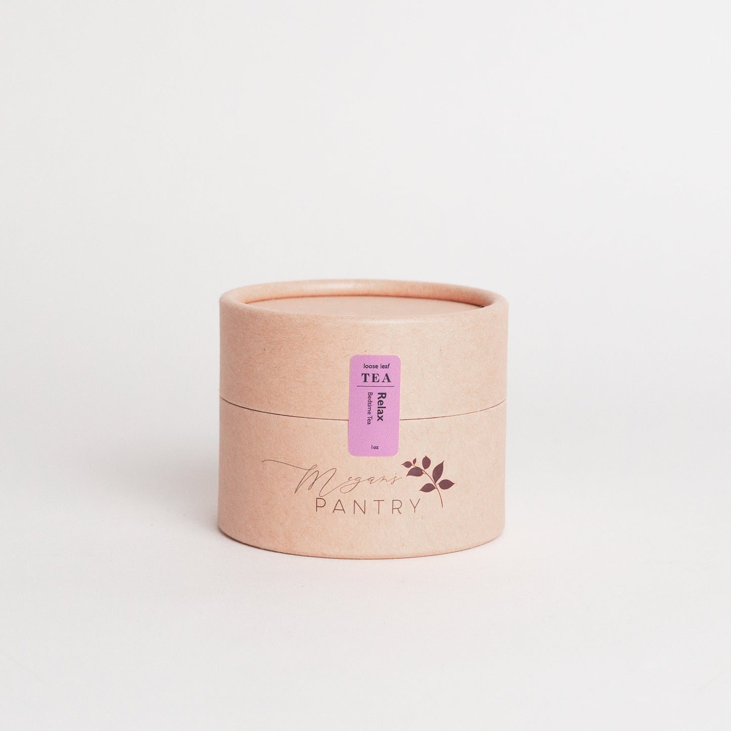 Megan’s Pantry Relax Herbal Tea – a calming blend of chamomile, lavender, and valerian root for soothing, caffeine-free relaxation